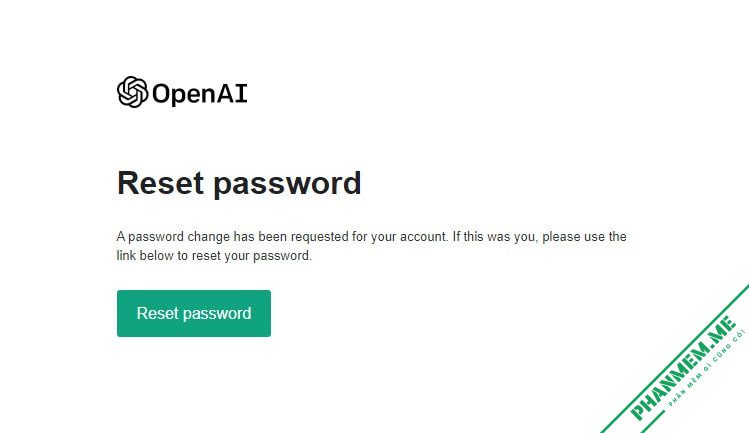 Cách đổi mật khẩu tài khoản ChatGPT - OpenAI 5 Cách đổi mật khẩu tài khoản ChatGPT