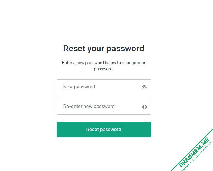 Cách đổi mật khẩu tài khoản ChatGPT - OpenAI 6 Reset password ChatGPT