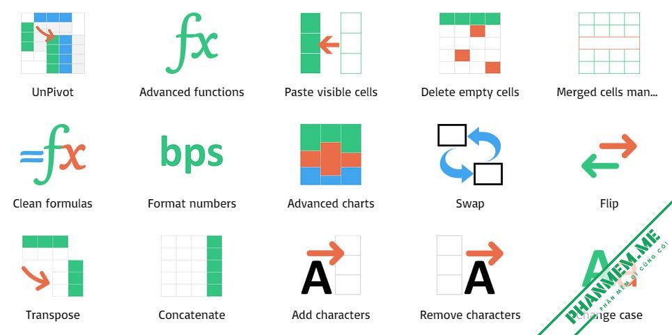 Power-user add-in - Công cụ thông minh cho PowerPoint, Excel và Word 9 Excel macros