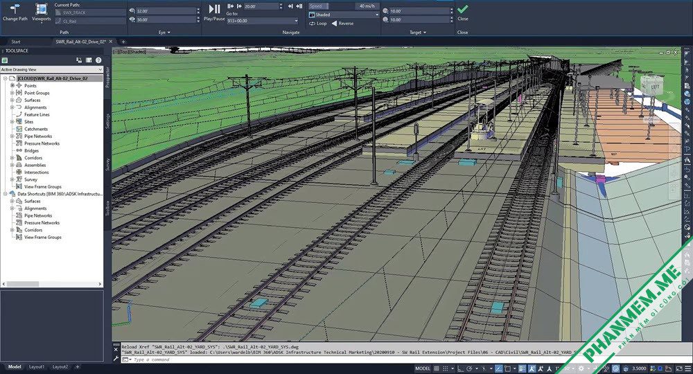 Civil 3D 2024.2 Addon for Autodesk AutoCAD - Thiết kế đường, cầu, địa hình 3 Civil 3D Addon