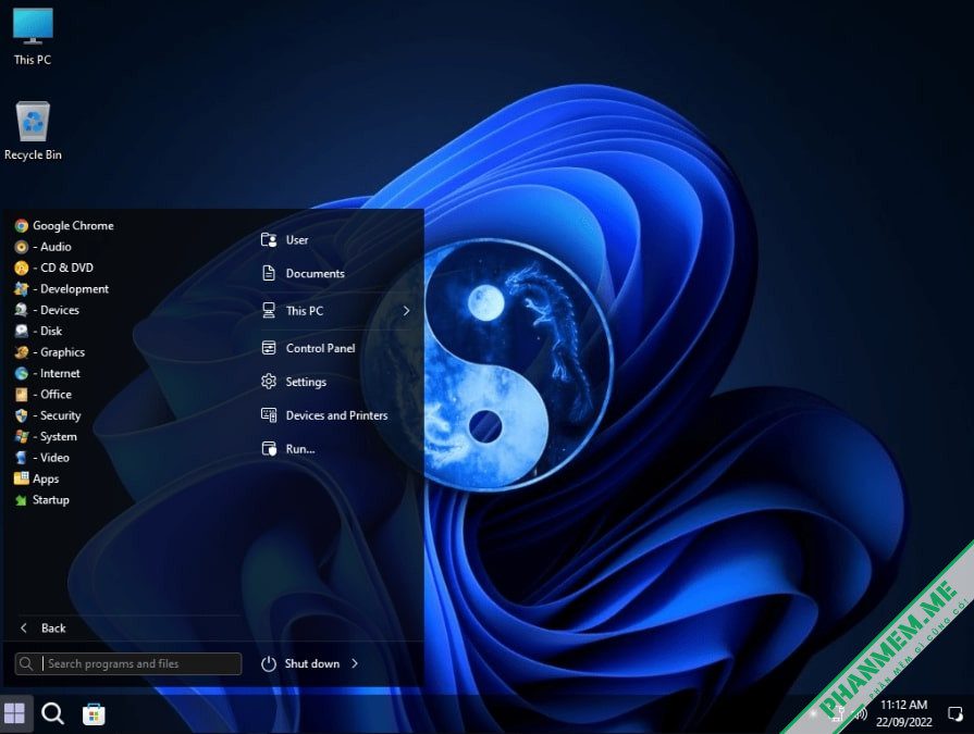 Windows Last11 Pro 22H2 + LivePE & ssWPI 2023 4 Windows Last11 Pro 22H2 - Start Menu