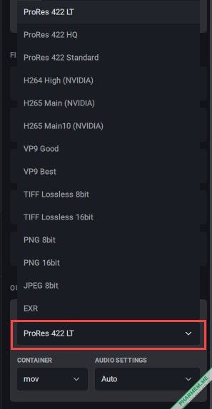 Topaz Video v1.2.1 - Tăng cường chất lượng Video 7 Output Settings Encoder Topaz Video AI