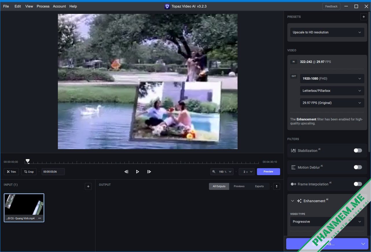 Topaz Video v1.2.1 - Tăng cường chất lượng Video 3 Topaz Video AI 3.2.3 - Tăng cường chất lượng Video