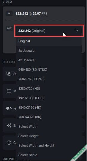 Topaz Video v1.2.1 - Tăng cường chất lượng Video 6 Video Out Topaz Video AI