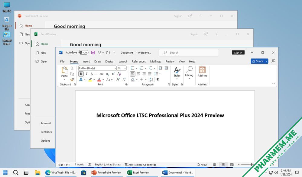 Download Office 2024 Pro Plus Retail & Volume 32bit, 64bit 2 Microsoft Office LTSC Professional Plus 2024 Preview