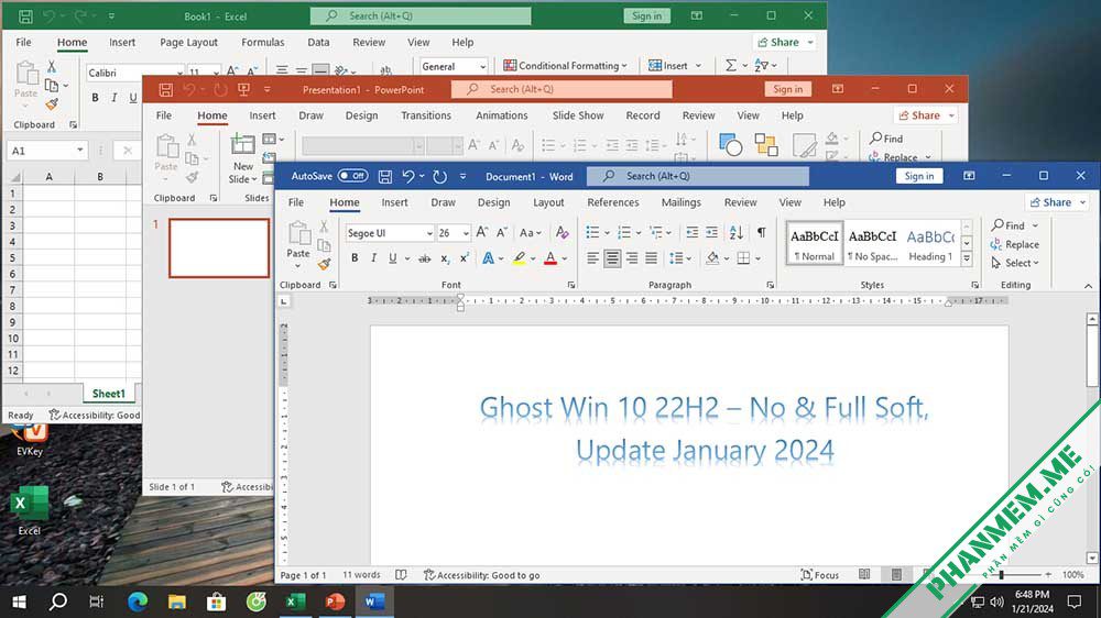 Ghost Win 10 22H2 – No & Full Soft, Update January 2024 Lehait 6 Ghost Win 10 22H2 2024 Office 2021 Pro Plus
