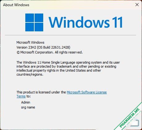 Ghost Win 11 23H2 – No & Full Soft 11/2023 Lehait 4 Ghost Win 11 23H2 – No & Full Soft, Update November 2023 winver