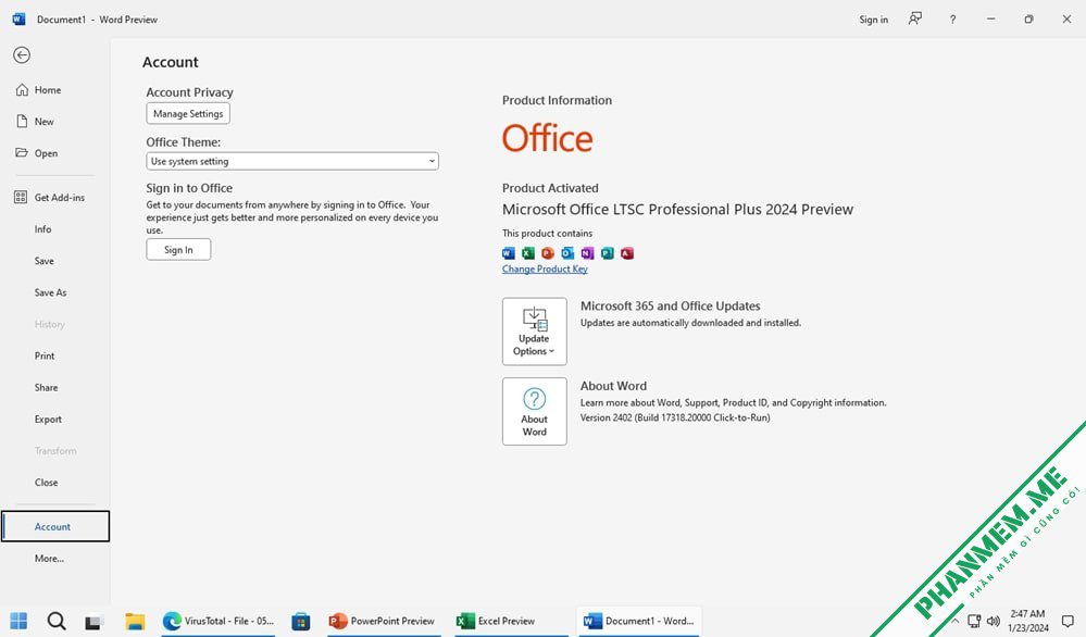Download Office 2024 Pro Plus Retail & Volume 32bit, 64bit 3 Microsoft Office 2024 Preview LTSC AIO