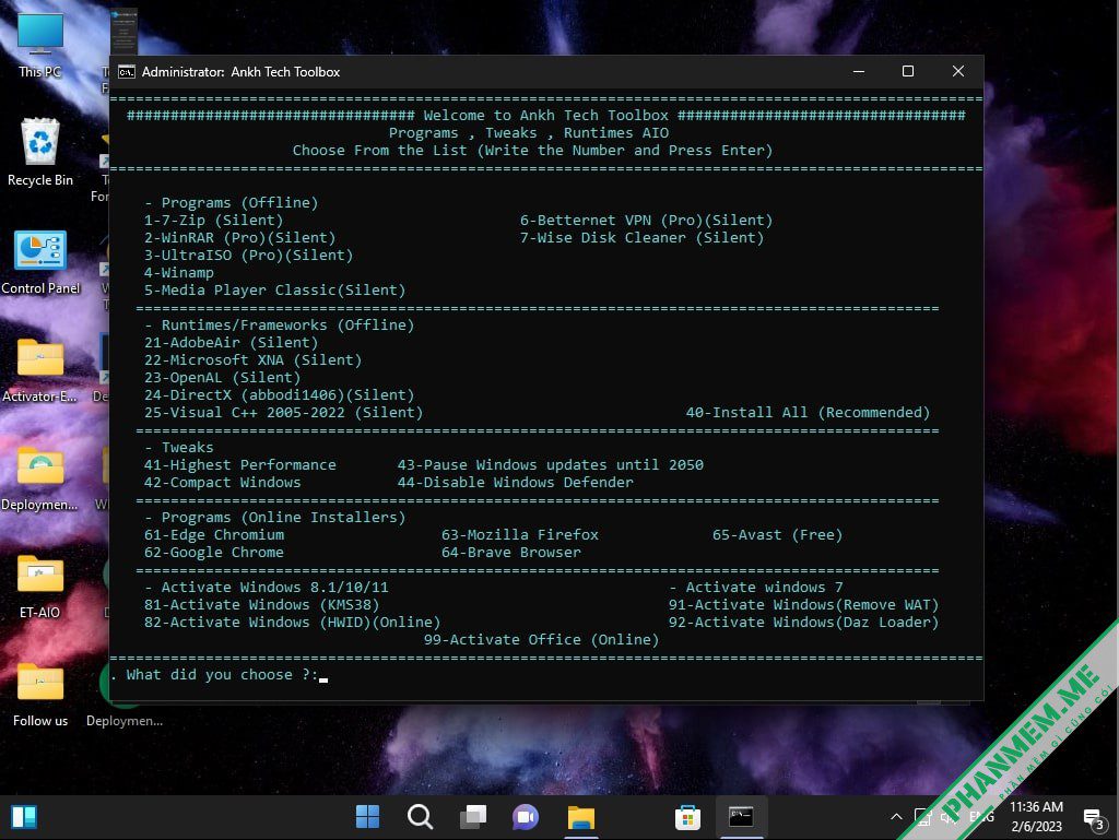 PowerFull OS - Win 11 Lite - bỏ qua yêu cầu TPM tác giả Jerry_Xristos 19 PowerFull OS Ankh Tech Toolbox