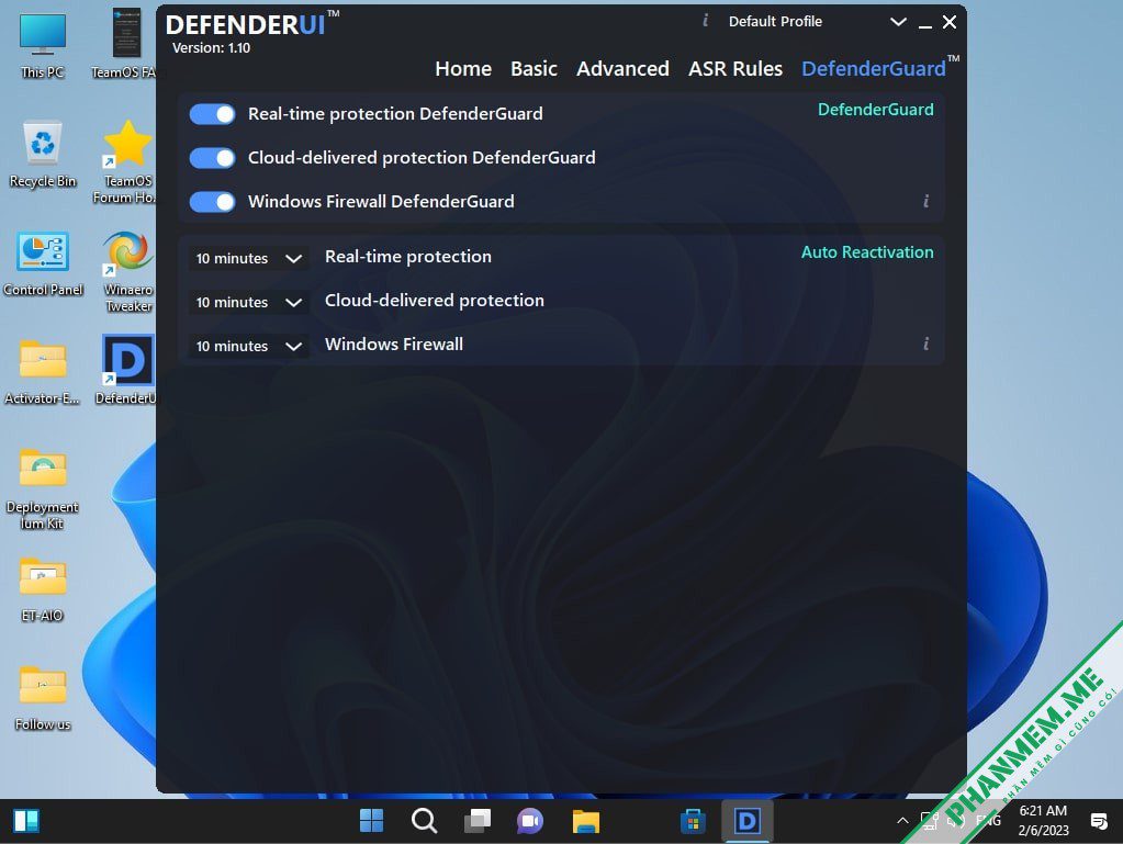 PowerFull OS - Win 11 Lite - bỏ qua yêu cầu TPM tác giả Jerry_Xristos 7 PowerFull OS DefenderUI DdefenderGuard