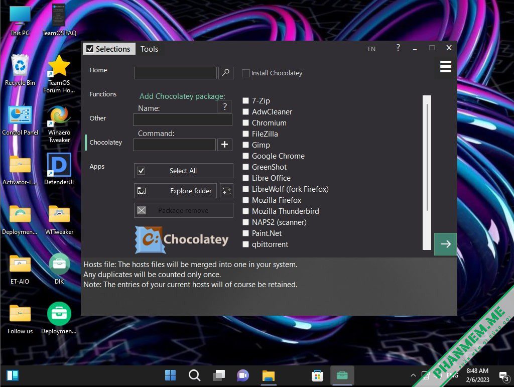 PowerFull OS - Win 11 Lite - bỏ qua yêu cầu TPM tác giả Jerry_Xristos 24 PowerFull OS Deployment IumKit x64 SFX - 4