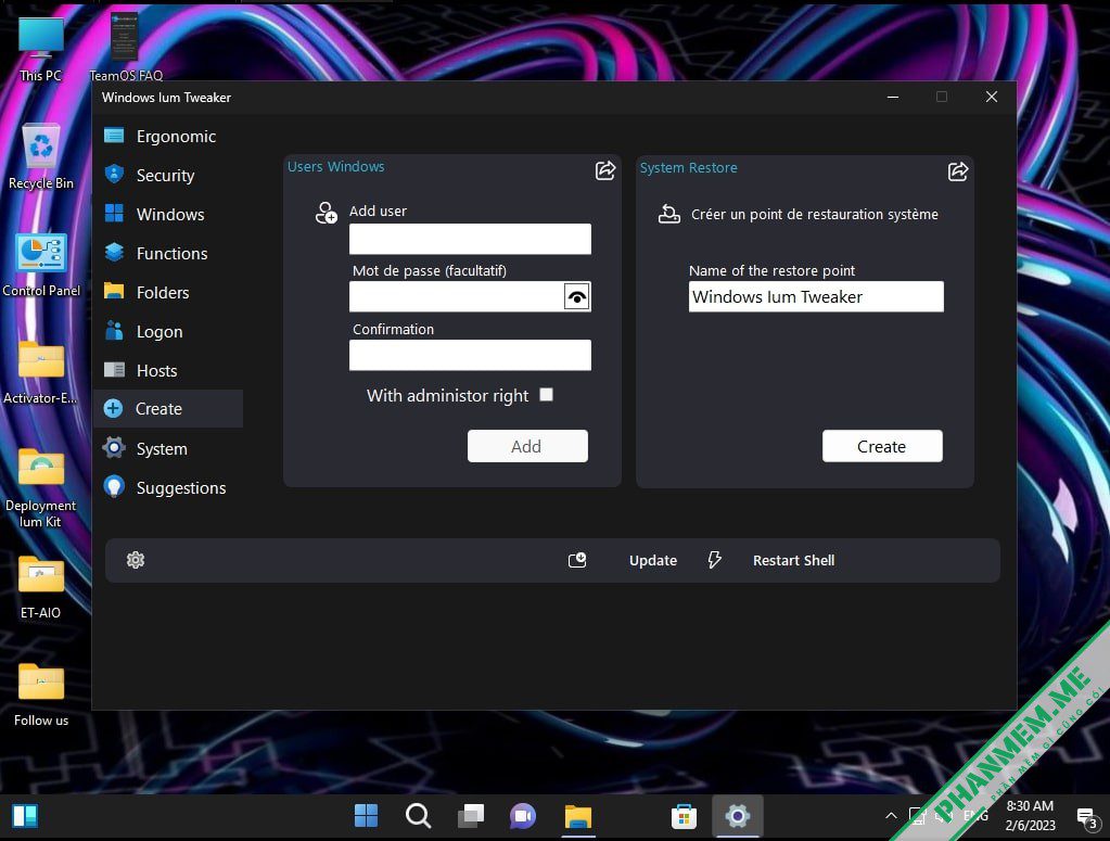 PowerFull OS - Win 11 Lite - bỏ qua yêu cầu TPM tác giả Jerry_Xristos 10 PowerFull OS WITweaker - 2