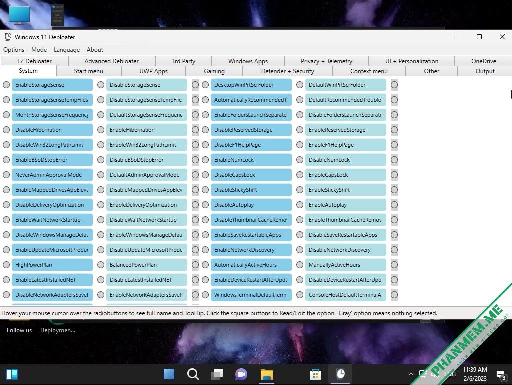 PowerFull OS - Win 11 Lite - bỏ qua yêu cầu TPM tác giả Jerry_Xristos 14 PowerFull OS Windows 11 Debloater - 2