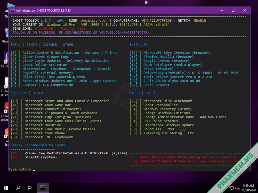 Windows 10 LTSC 2019 (1809) / Pro 1909 / 20H2 / 21H2 x86 Ghost Spectre 3 Windows 10 LTSC 2019 (1809) / Pro 1909 / 20H2 / 21H2 x86 Ghost Toolbox