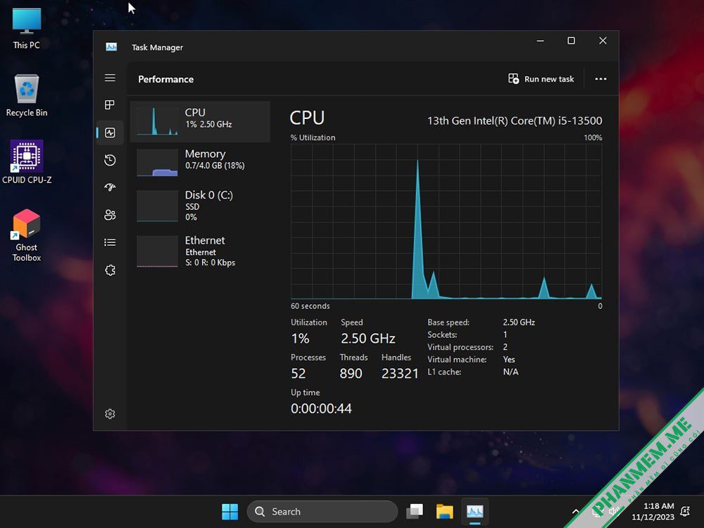 Download Windows 11 23H2 Lite Home + Pro by Ghost Spectre 9 Windows 11 Home + Pro Lite 23H2 Ghost Spectre cpu
