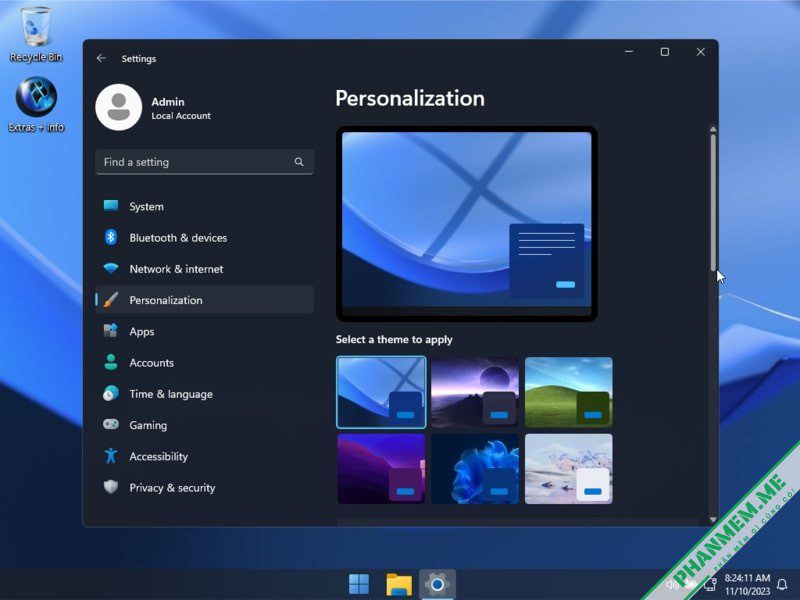 Windows 11 23H2 Pro Lite: Micro 11 23H2 v2 by FBConan 8 Windows X-Lite 'Micro 11 23H2' Sersonalization
