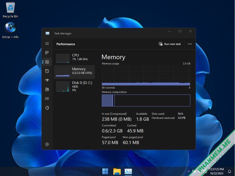 Windows 11 23H2 Pro Lite: Micro 11 23H2 v2 by FBConan 5 Windows X-Lite 'Micro 11 23H2' Task Manager