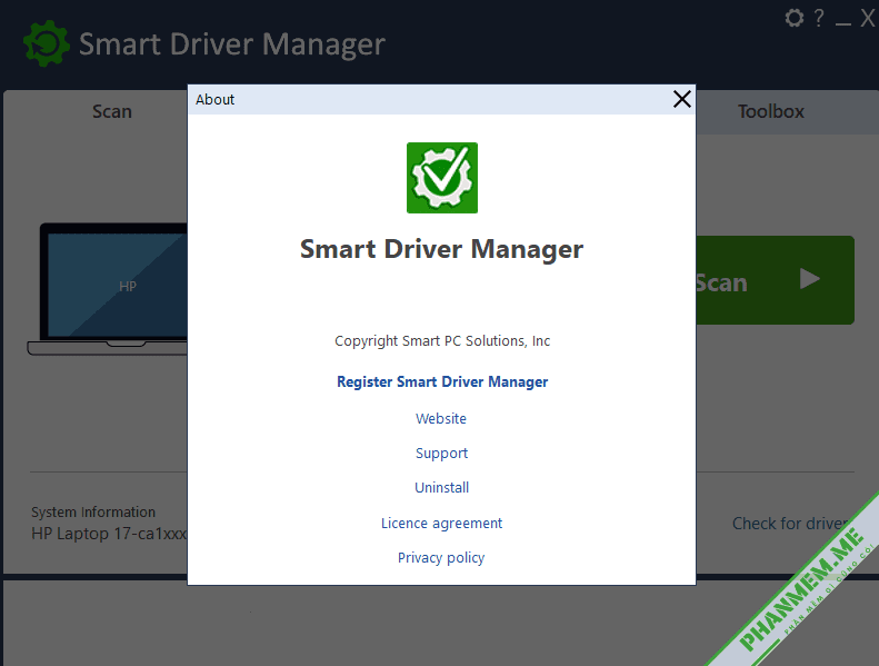 Smart Driver Manager Pro 7.1.1205 - Cài, cập nhật drive tự động 4 Phần mềm cài driver Smart Driver Manager Pro