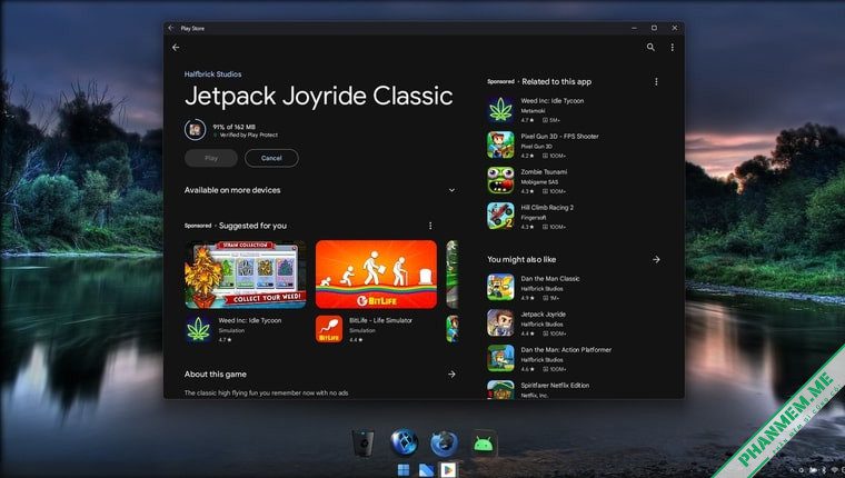 Windows X-Lite 'Atomic 11' v2.1: Win 11 siêu nhẹ, hỗ trợ Android 9 Chạy ứng dụng Android trên Windows 11