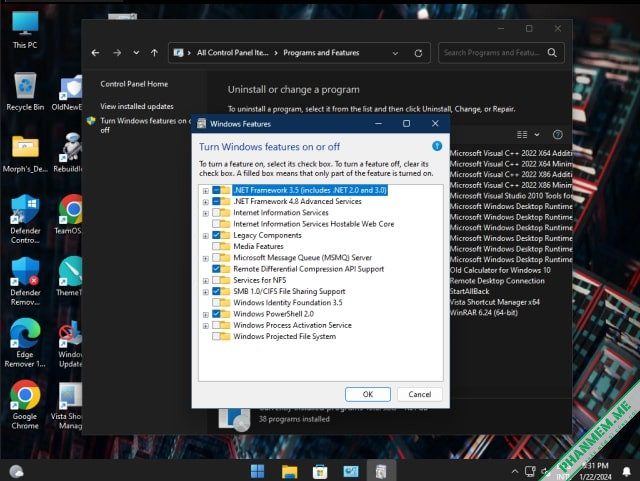 Windows 11 Lite: Morphs Win11 3078 23H2 Slim Jan 2024 NO TPM 8 Morphs Win11 3078 23H2 Slim Jan 2024 - hình 7