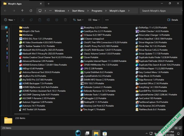 Morphs Win11 3374 23H2 Tweaked MinApps + Office 2021 NO TPM 9 Morphs Win11 3374 23H2 Tweaked MinApps + Office 2021 NO TPM - hình 7