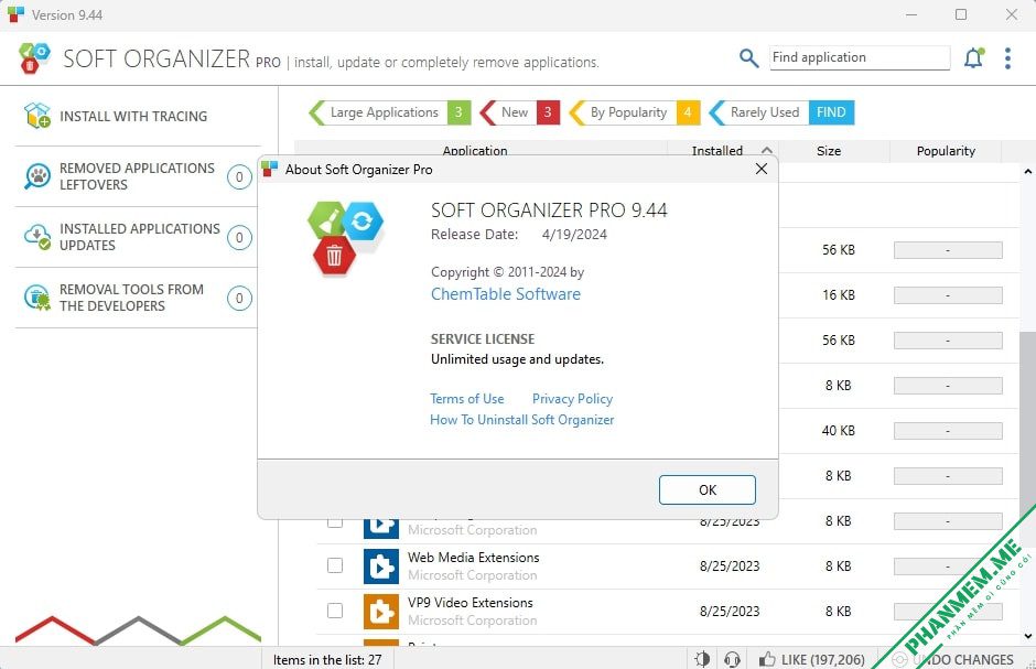 Download Soft Organizer Pro 10.36 Full & Portable - Gỡ cài đặt triệt đễ 4 Soft Organizer Pro Full & Portable