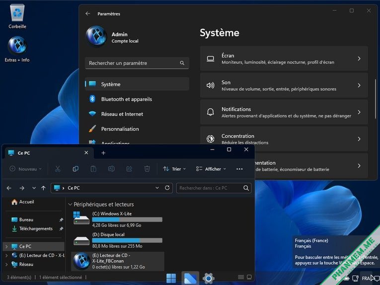Windows 11 22H2 Pro Lite: Atomic 11 v2.1 by FBConan 7 Windows X-Lite 'Atomic 11' v2 by FBConan