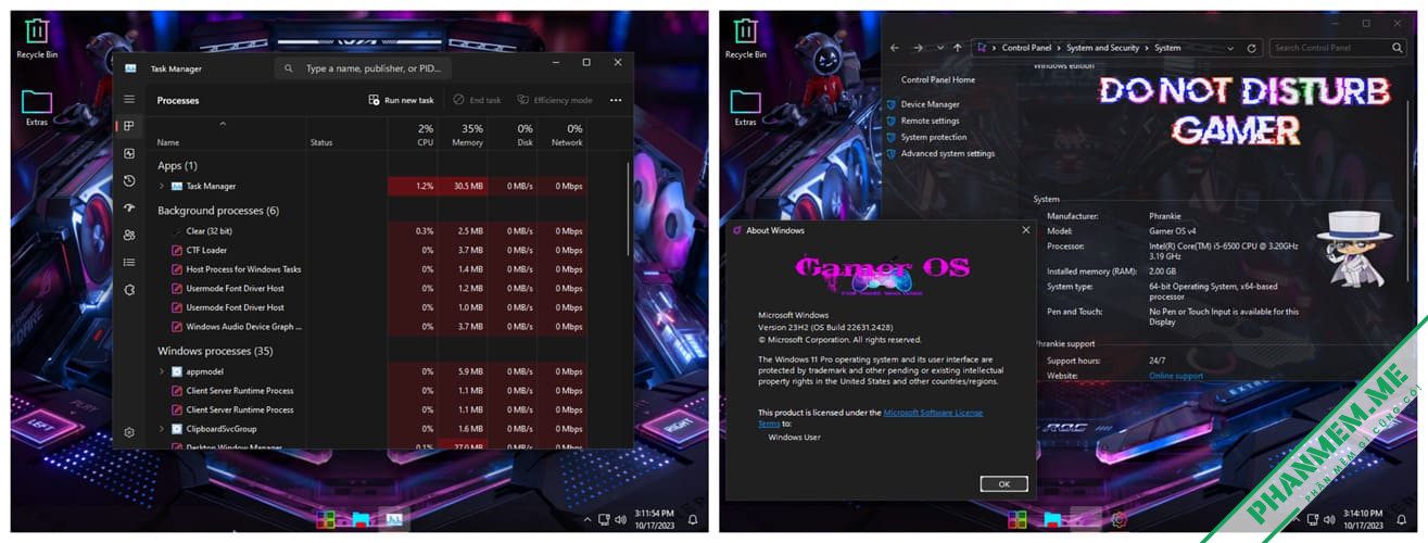 Win 11 Lite: Windows 11 'Gamer Edition v4' 23H2 By Phrankie 5 Win 11 Lite: Windows 11 'Gamer Edition v4'