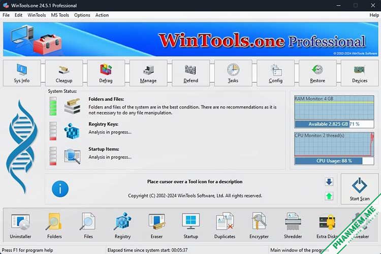 WinTools.one Professional & Home v24.5.1 - Tối ưu Windows 10, 11 2 WinTools.one Professional & Home