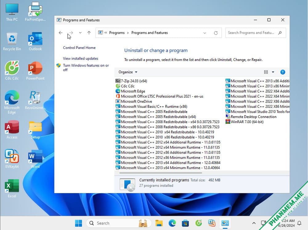 Ghost Win 11 Home - Pro 23H2 Full Soft v4.6 (Update 12/7/2025) 6 Ghost Win 11 Pro 23H2 Full Soft 2024