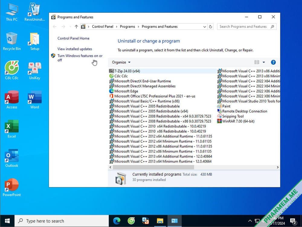 Ghost Windows 10 ioT Enterprise LTSC 2021 64bit Full Soft & No Soft (Update 05/2024) 6 Ghost Windows 10 ioT Enterprise LTSC 2021 Full Soft