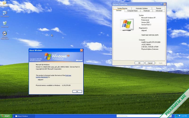 Windows XP SP3 x86 10in1 build 2600.7682 by adguard 3 Windows XP SP3 10in1