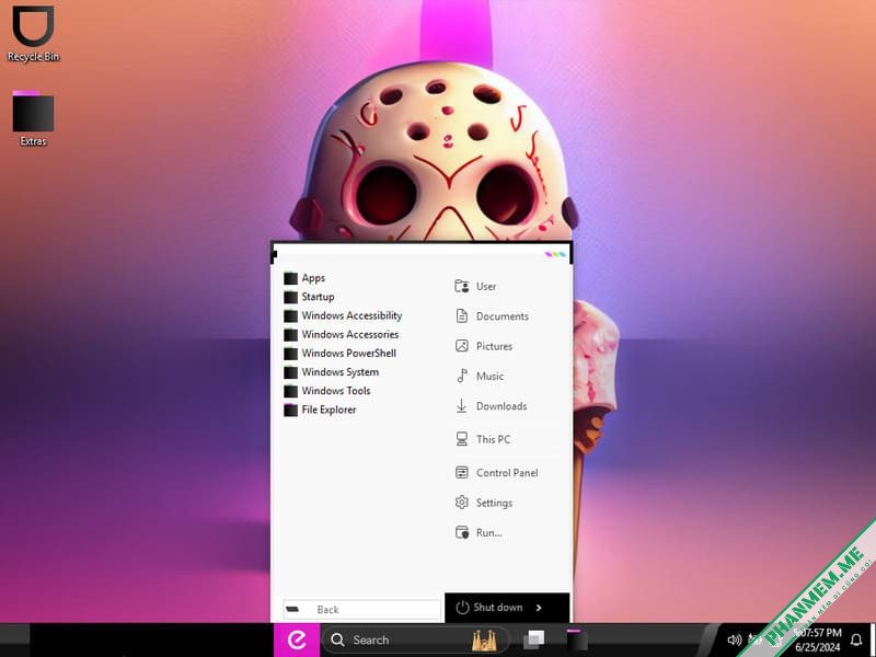 Boom OS: Windows 11 24H2 Lite by Phrankie 3 Boom OS: Windows 11 24H2 Lite - Start menu