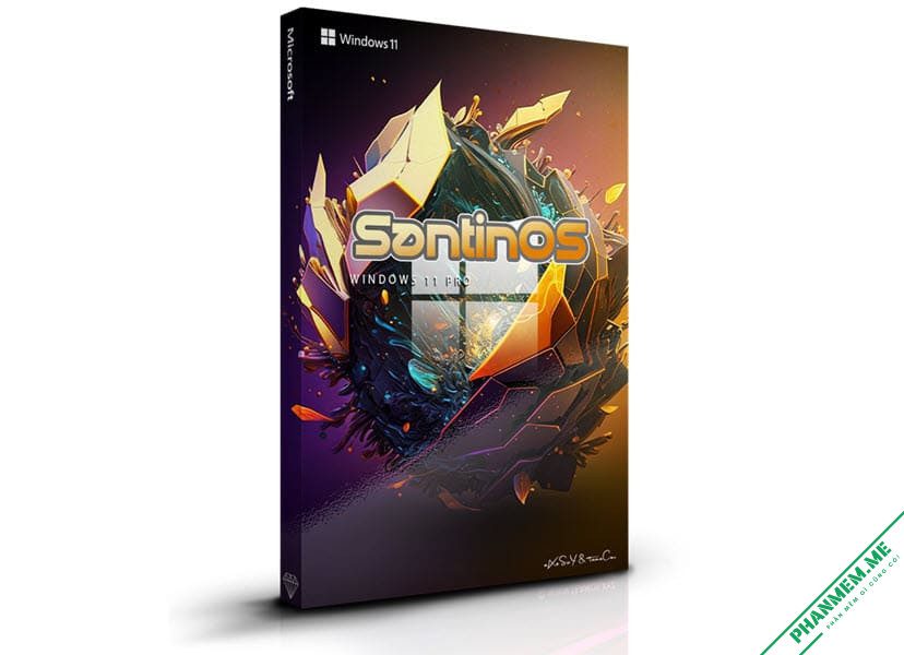 SantinOS - Win 11 23H2 Pro Lite có 60 chủ đề và 35 hình nền độc đáo 2 SantinOS