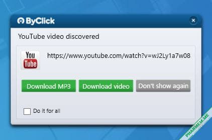 By Click Downloader 2.4.30 - Tải xuống Video Youtube, MP3 3 By Click Downloader tự bắt link khi copy link Youtube