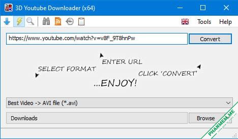 3D Youtube Downloader 1.26.4 & 3D Youtube Downloader - Batch 2.18 3 Chuyển định dạng Video Youtube 3D Youtube Downloader