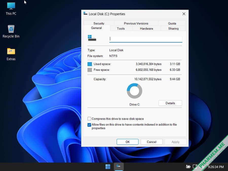 Windows 11 'Ultralight v5' 22H2.22621.1245 tác giả Phrankie 3 Windows 11 'Ultralight v5' 3GB