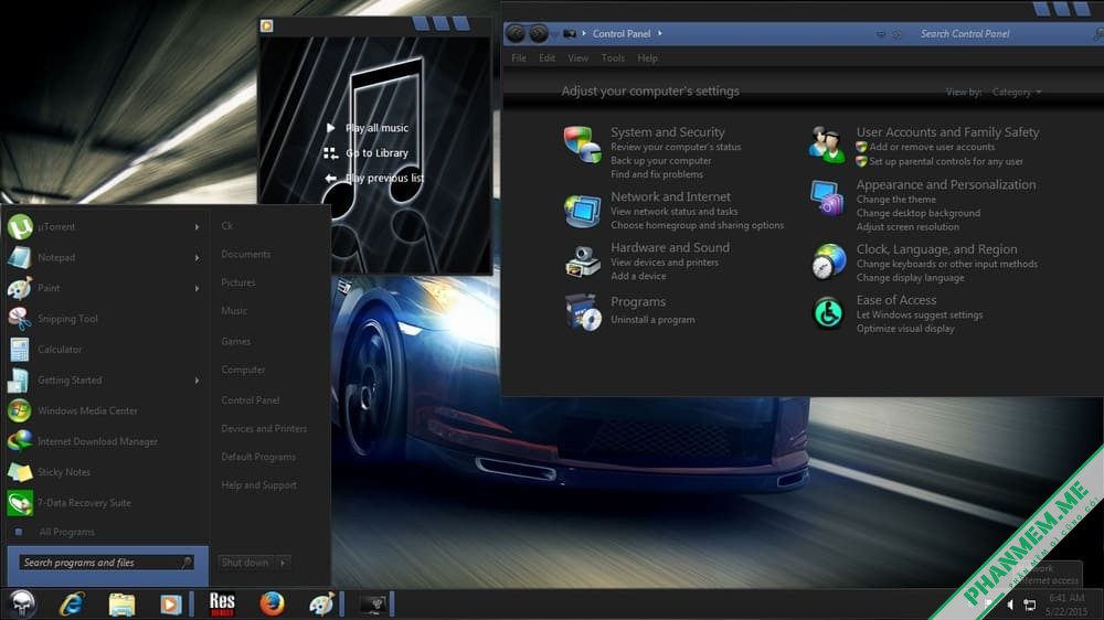 Win 7 Lite: Windows 7 Dark 2015 64bit By Crash King 2 Windows 7 Dark 2015 64bit By Crash King