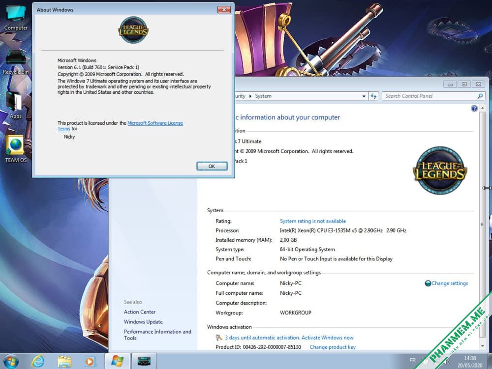 Windows 7 League of Legends Edition 2020 by TheMacGyver 2 Windows 7 League of Legends Edition 2020 by TheMacGyver