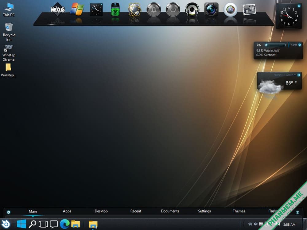 Winstep Xtreme 24.4 - Thay đổi giao diện Windows thành dock macOS 2 Winstep Xtreme