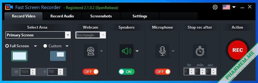 Fast Screen Recorder 2.1.0.18 - Chụp, Quay màn hình, Ghi Âm 3 Fast Screen Recorder record video
