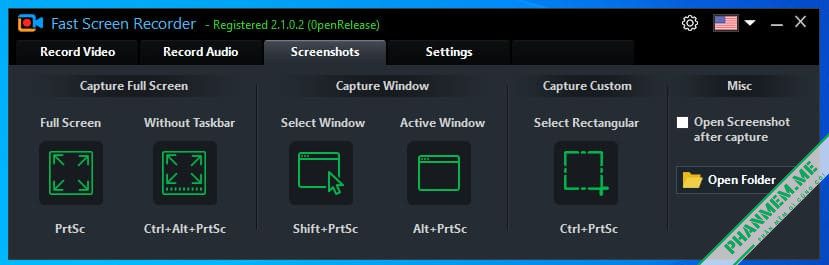 Fast Screen Recorder 2.1.0.18 - Chụp, Quay màn hình, Ghi Âm 5 Fast Screen Recorder screenshots