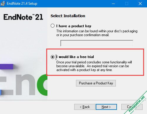 Link tải, Share Key và hướng dẫn cài đặt EndNote 21.5 2 Free Trial EndNote