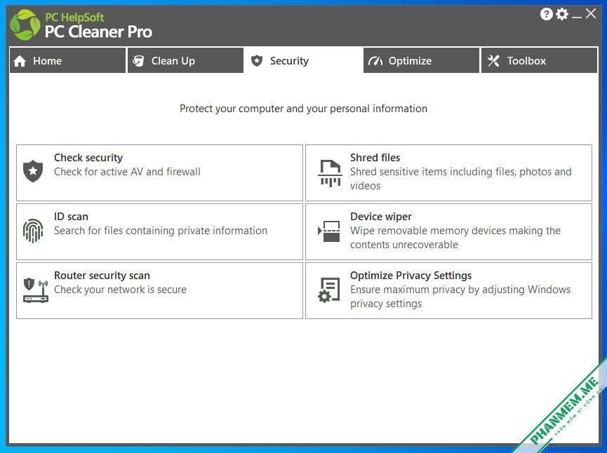 PC Cleaner Pro 9.7.0.3 - Dọn dẹp, tăng tốc, bảo vệ máy tính 3 PC Cleaner Pro Security