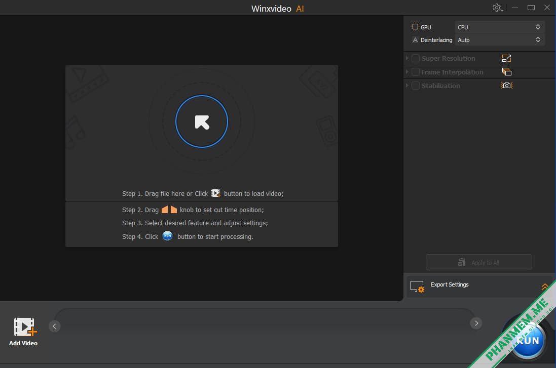 Winxvideo AI 4.8 - Nâng cao chất lượng Video, hình ảnh 4 Winxvideo AI - 3