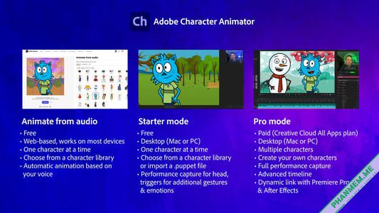 Adobe Character Animator 2025 / 2024 / 2023 / 2022 / 2021 / 2020 / 2019 / 2018 / 2017 2 Adobe Character Animator