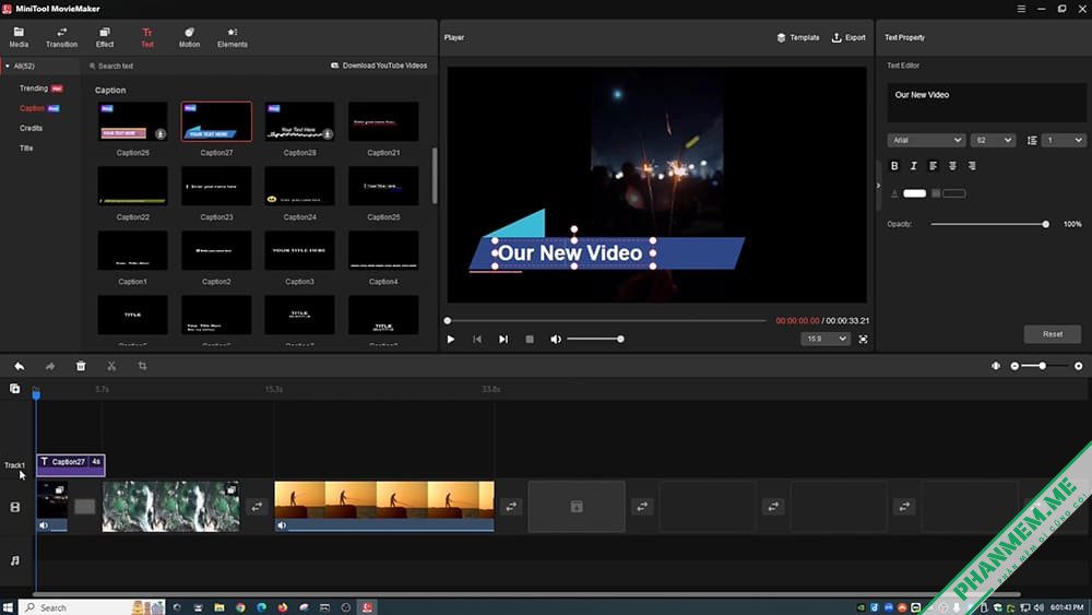 MiniTool MovieMaker 7.4 - Trình chỉnh sửa Video 6 MiniTool MovieMaker - Trình chỉnh sửa Video