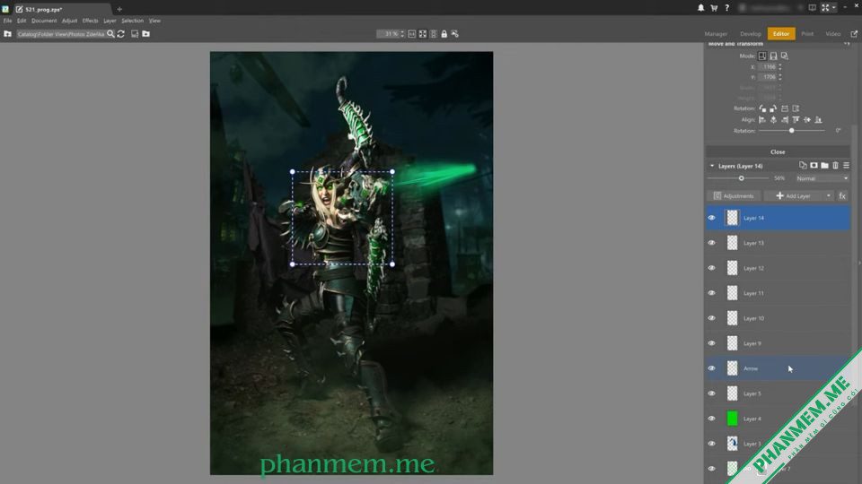 Phần mềm chỉnh sửa ảnh Zoner Photo Studio X 19.2509.2.673 3 Zoner Photo Studio X Editor module
