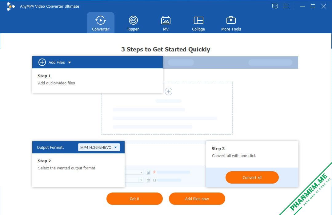 AnyMP4 Video Converter Ultimate 8.5.92 - chuyển định dạng Video 3 AnyMP4 Video Converter Ultimate Converter
