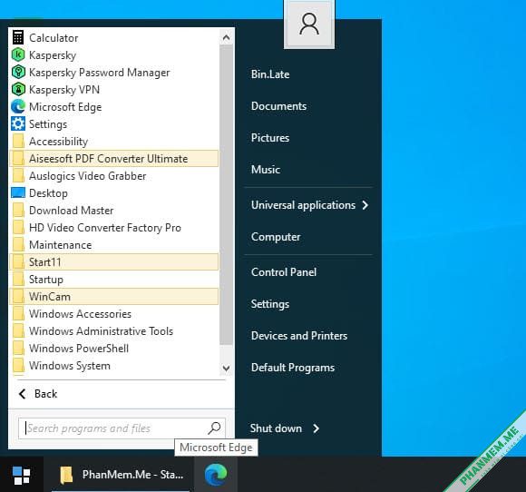 Stardock Start11 v2.1.1 - Thay đổi giao diện Start Menu Win 10, 11 3 Stardock Start11 - Thay đổi giao diện Start Menu Win 10, 11